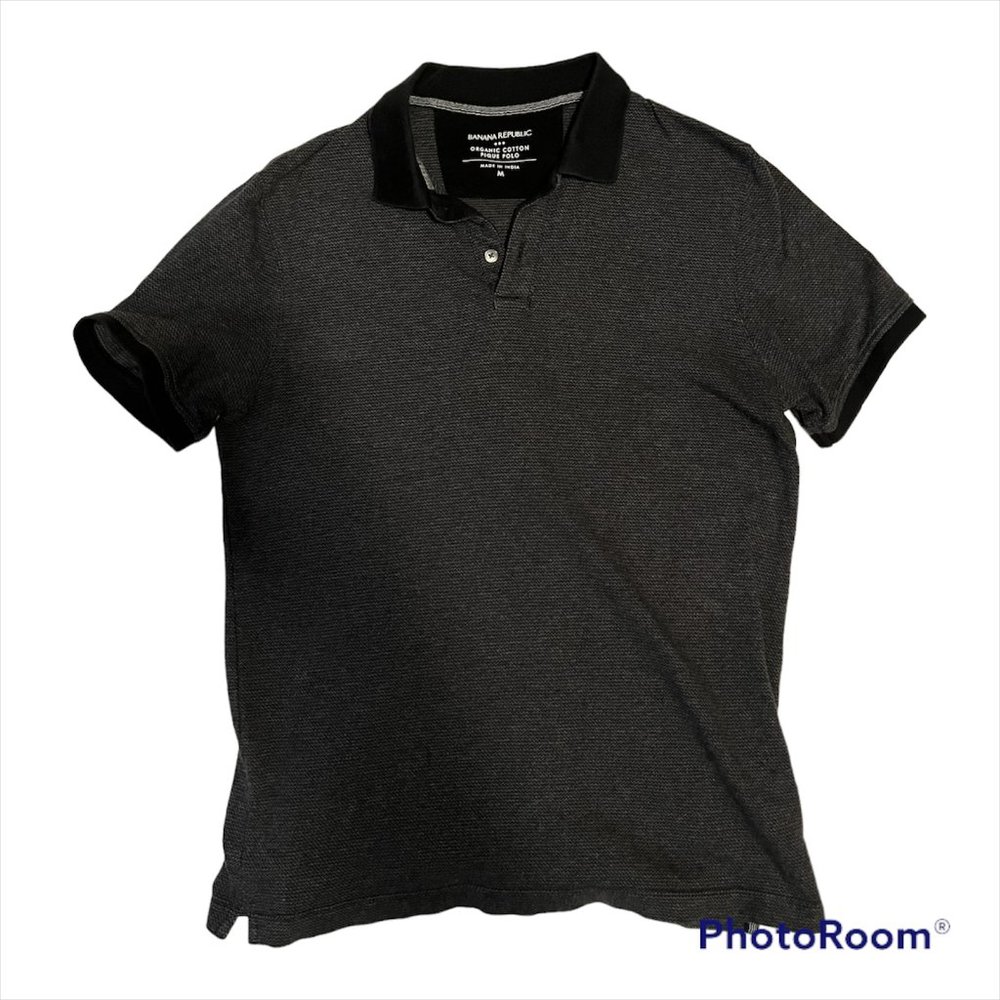 Banana Republic Men's Organic Pique Polo Short Sleeve Size - Medium